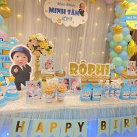 Trang Trí Sinh Nhật Và Bàn Gallery Cho Bé Trai Pastel SP0002 scaled 2