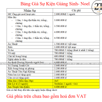 Tổ Chức Chương Trình Noel Trọn Gói Bang gia noel