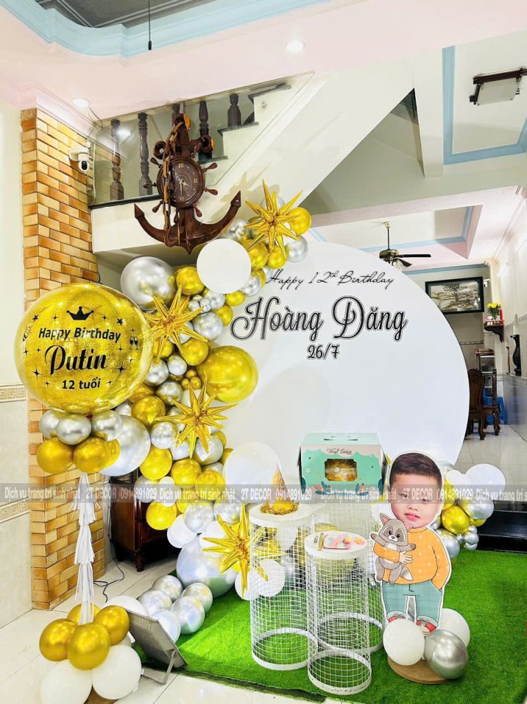 Trang Trí Sinh Nhật Bé Trai Độc Đáo 2T-269 Trang Trí Sinh Nhật Bé Trai Độc Đáo 2T-269