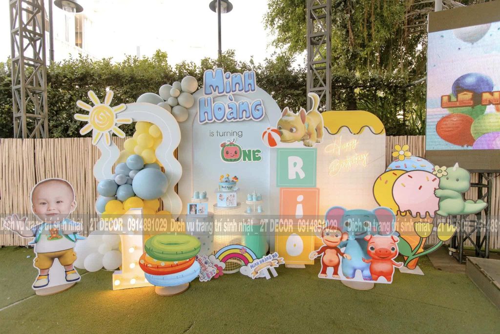 Trang Trí Sinh Nhật Bé Trai Độc Đáo 2T-276 Trang Trí Sinh Nhật Bé Trai Độc Đáo 2T-276