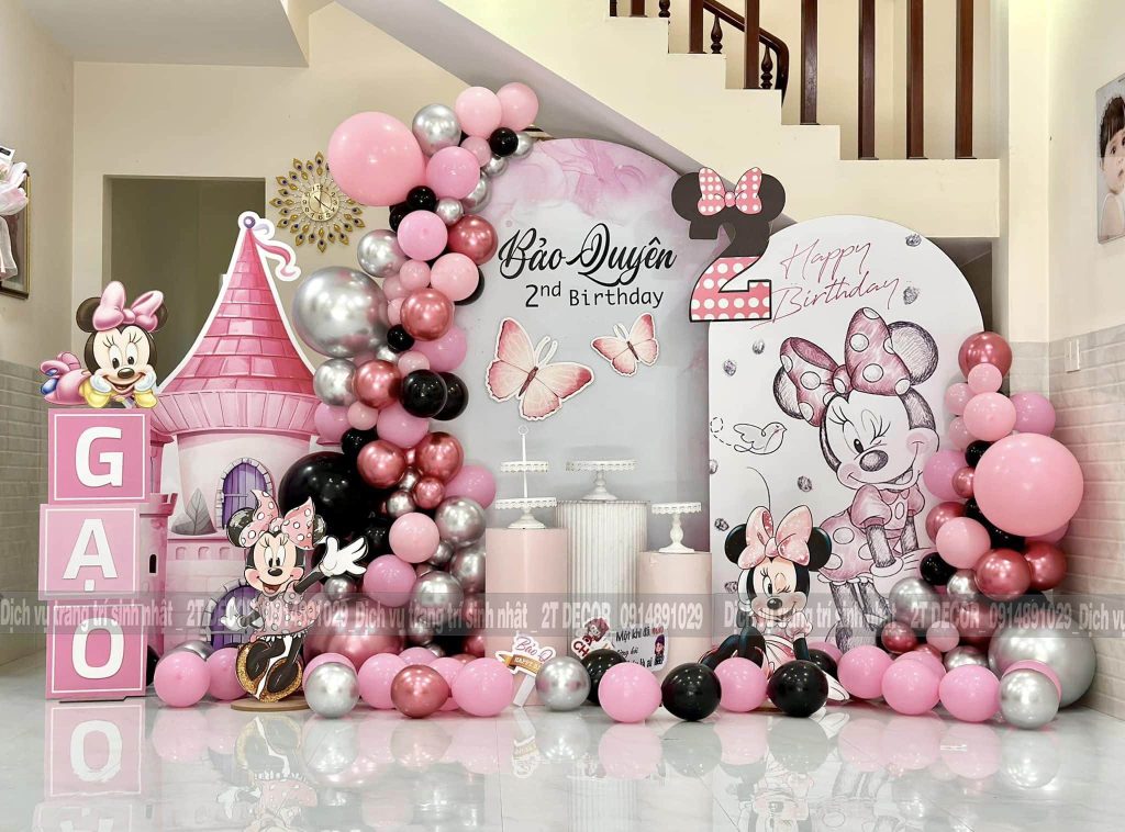 Trang Trí Sinh Nhật Bé Gái Độc Đáo 2T-280 Trang Trí Sinh Nhật Bé Gái Độc Đáo 2T-280