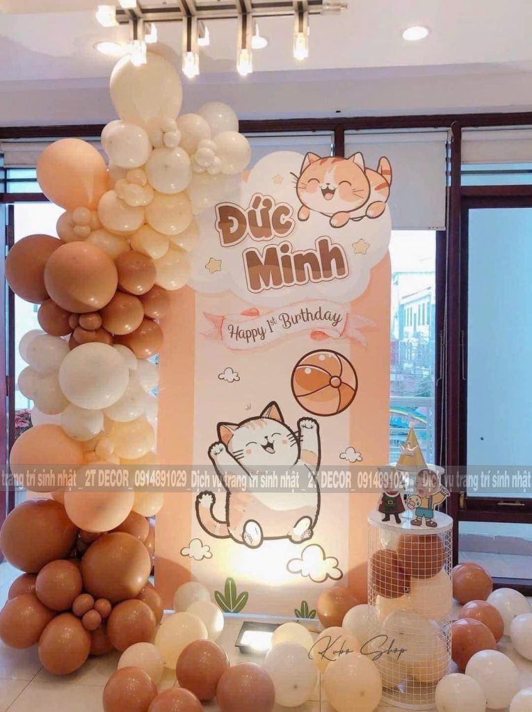Trang Trí Sinh Nhật Tuổi Mèo Độc Đáo 2T-284 Trang Trí Sinh Nhật Tuổi Mèo Độc Đáo 2T-284