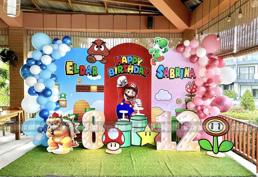 Trang Trí Sinh Nhật Sinh Đôi Độc Đáo 2T-270 Trang Trí Sinh Nhật Sinh Đôi Độc Đáo 2T-270