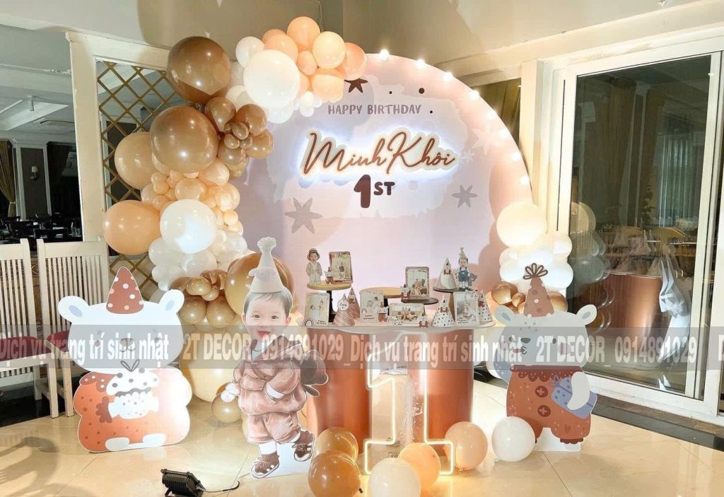 Trang Trí Sinh Nhật Bé Trai Độc Đáo 2T-286 Trang Trí Sinh Nhật Bé Trai Độc Đáo 2T-286
